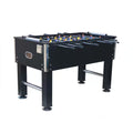 Black Foosball Table Soccer Game Table, Sturdy Football Table with Balls, with Cup Holder & Leg Levelers