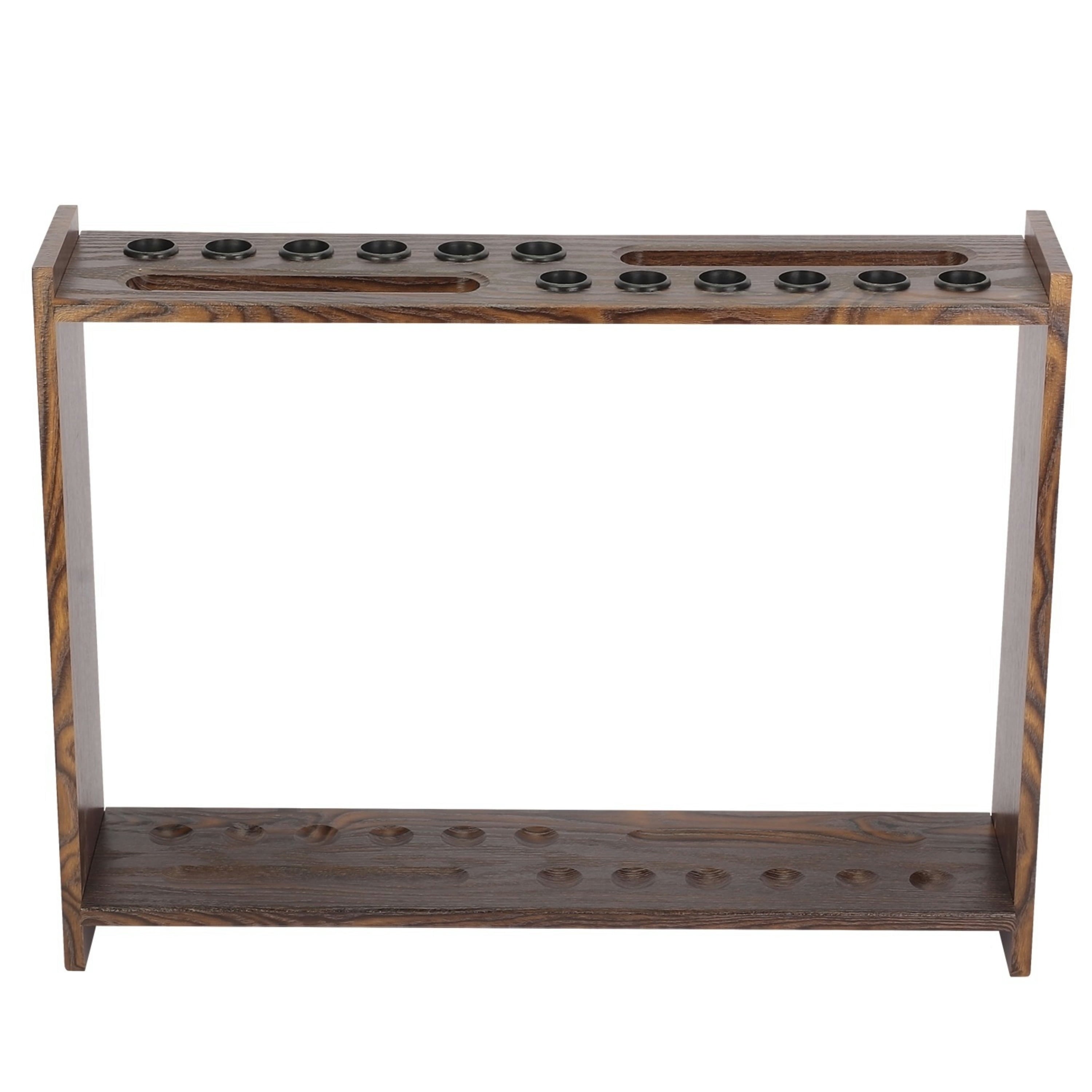 Billiard Pool Cue Holder, Floor Stand Billiard Pool Cue Rack, Wooden Stick Rack, 12 Holes