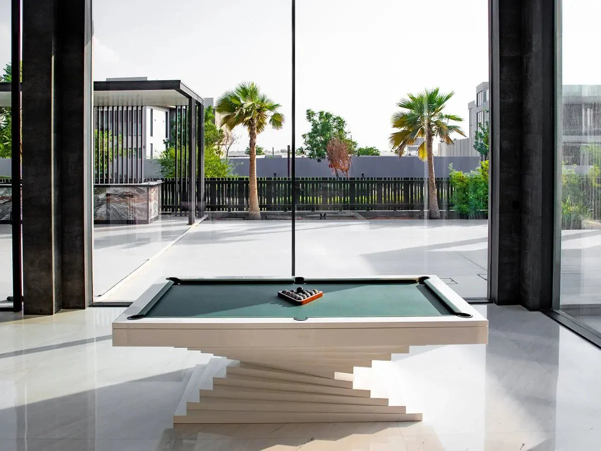 White Billiards Neavio Modern Slate Pool Table