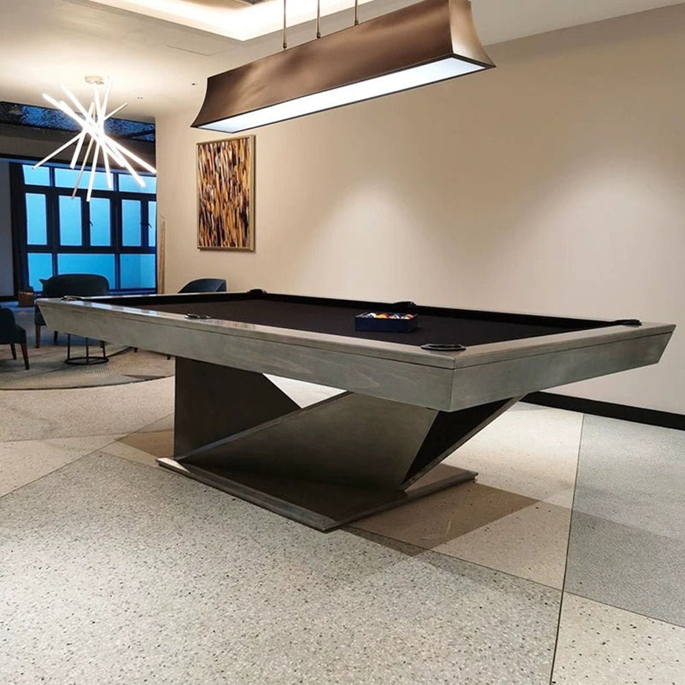 White Billiards Kyoto Modern Slate Pool Table - Black