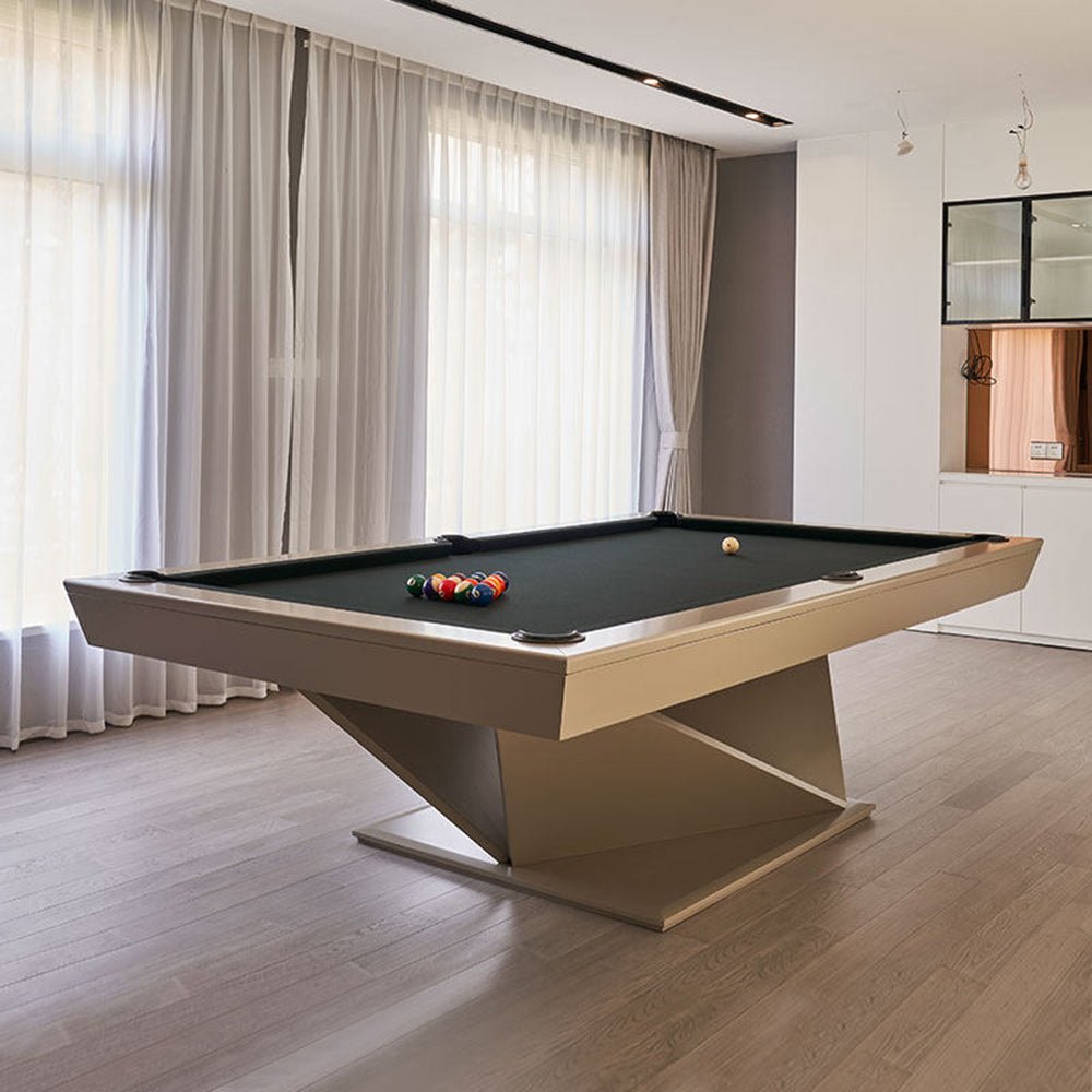White Billiards Kyoto Modern Slate Pool Table - Black