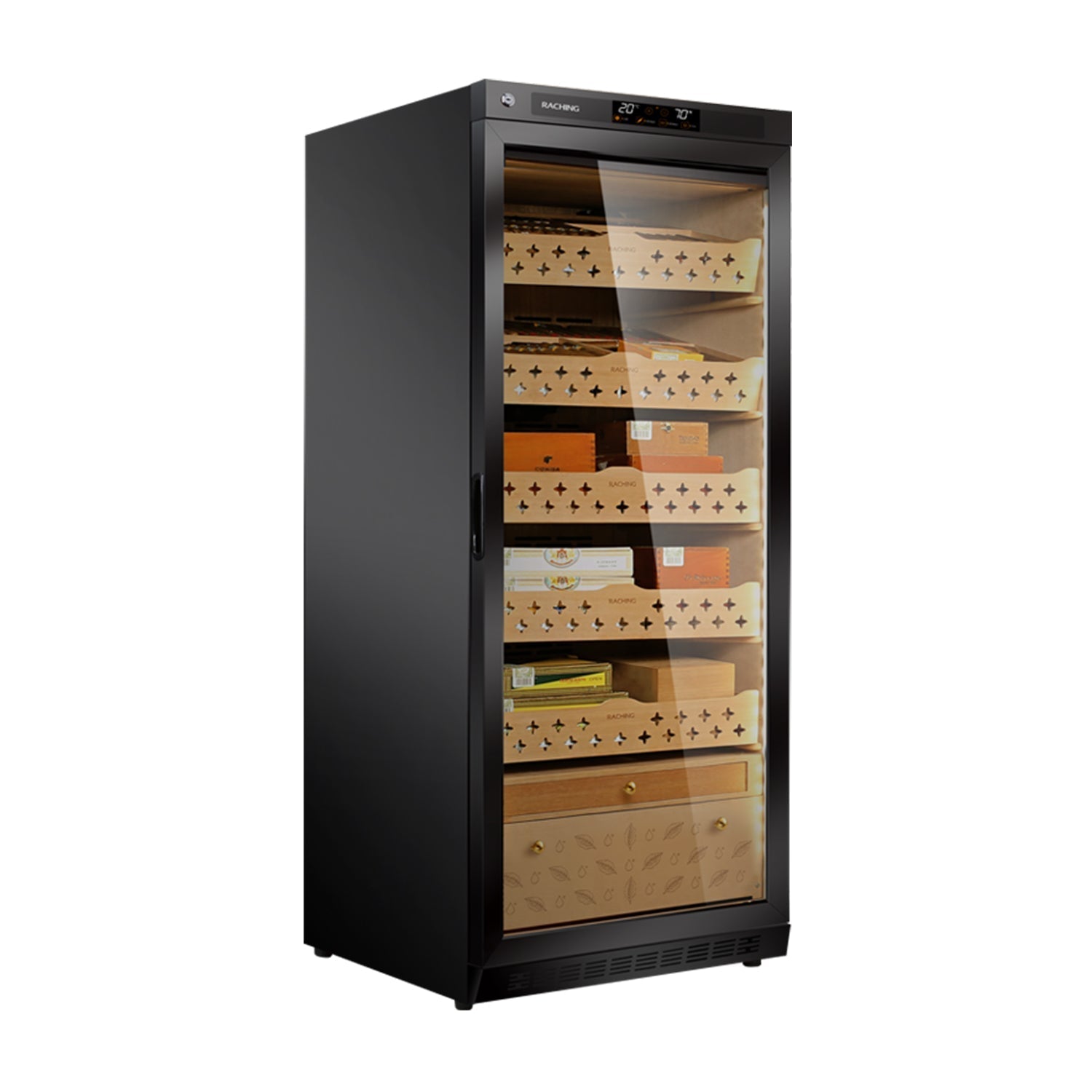 Raching MON1800A – Electric Climate Control Cabinet Humidor (1000–1200 Cigars)