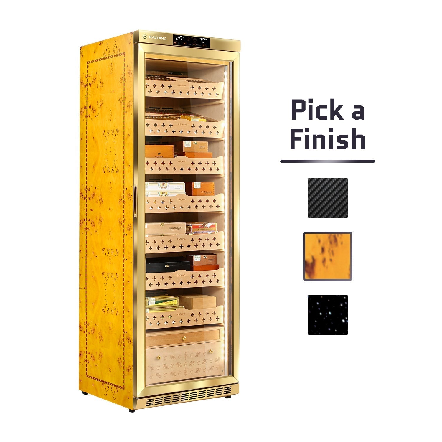 Raching MON3800A – Electric Climate Control Cabinet Humidor (1500–1800 Cigars)