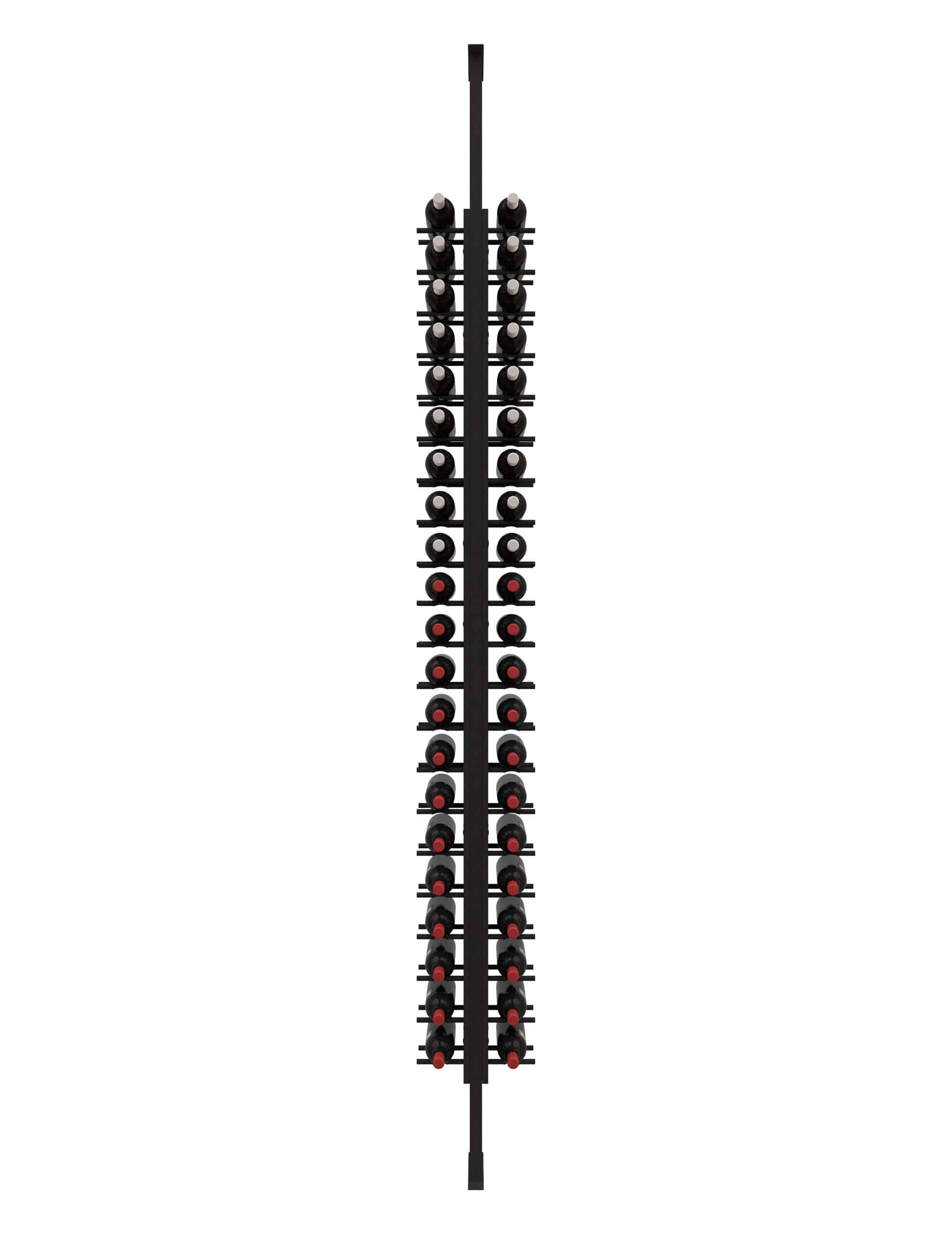 Ultra Wine Racks & Cellars Floor-to-Ceiling Mounted Wine Rack Display – 2-Sided (42 Bottles)