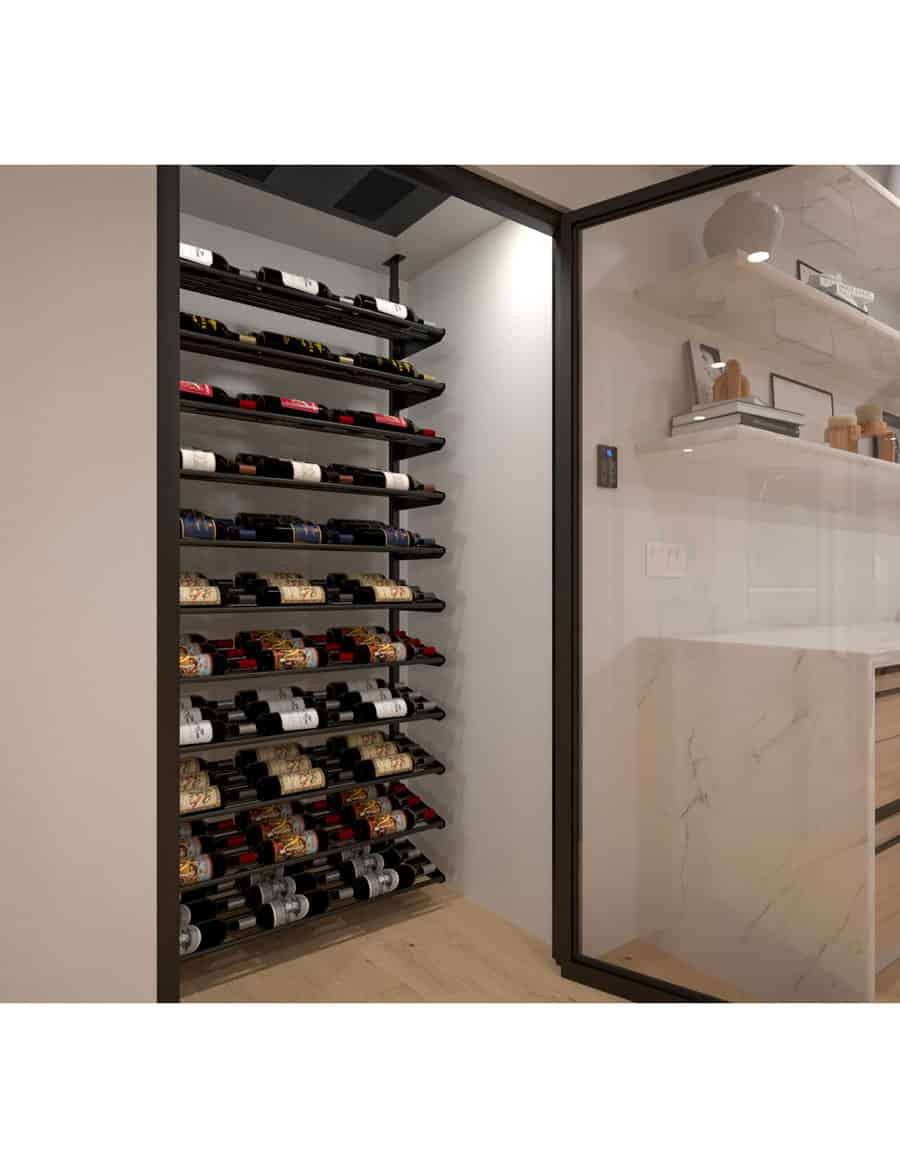Ultra Wine Racks & Cellars Showcase Standard Cascade Kits (66–99 Bottles)