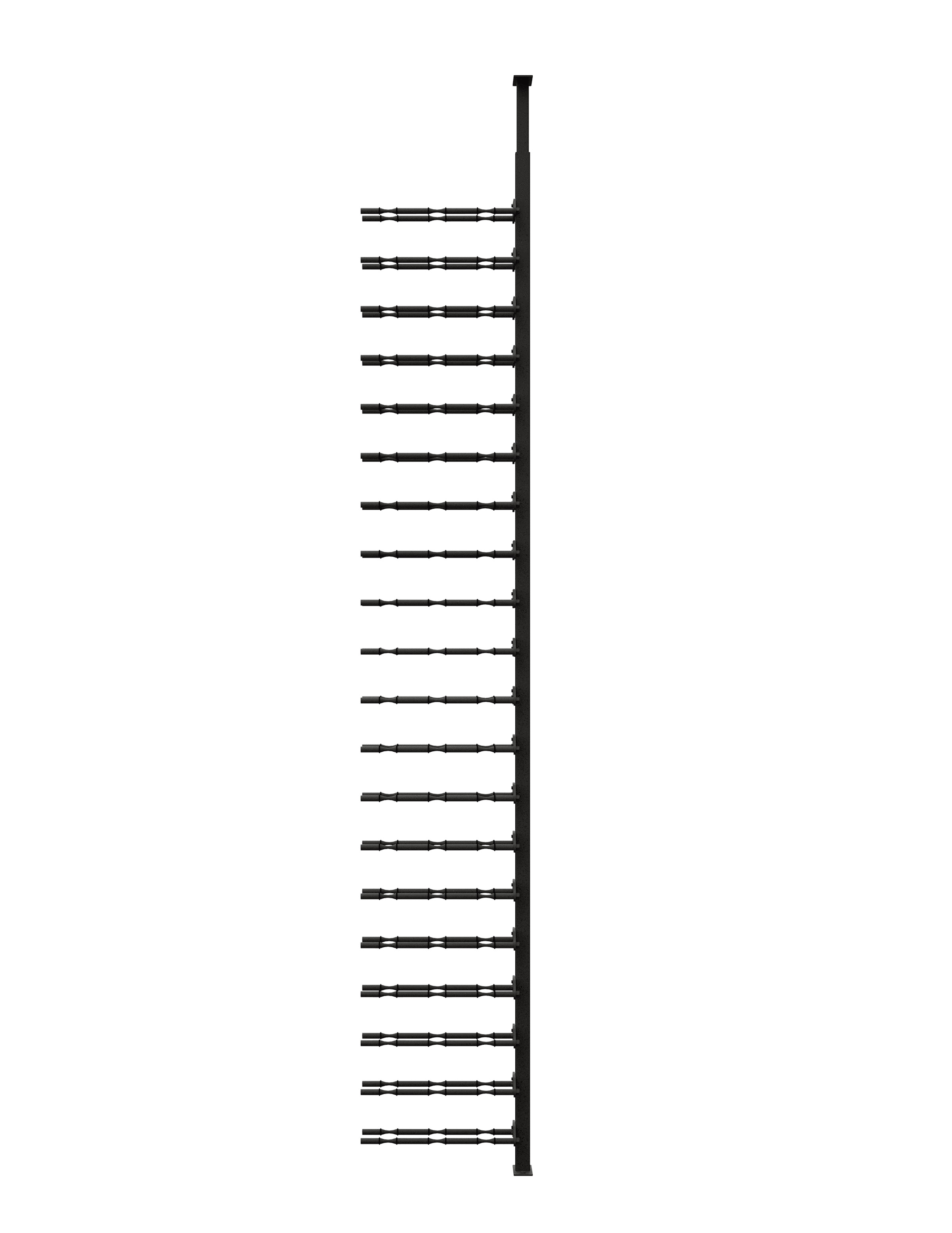 Ultra Wine Racks & Cellars HZ Minimalist Series 1-Sided Wine Rack Display (60 Bottles)