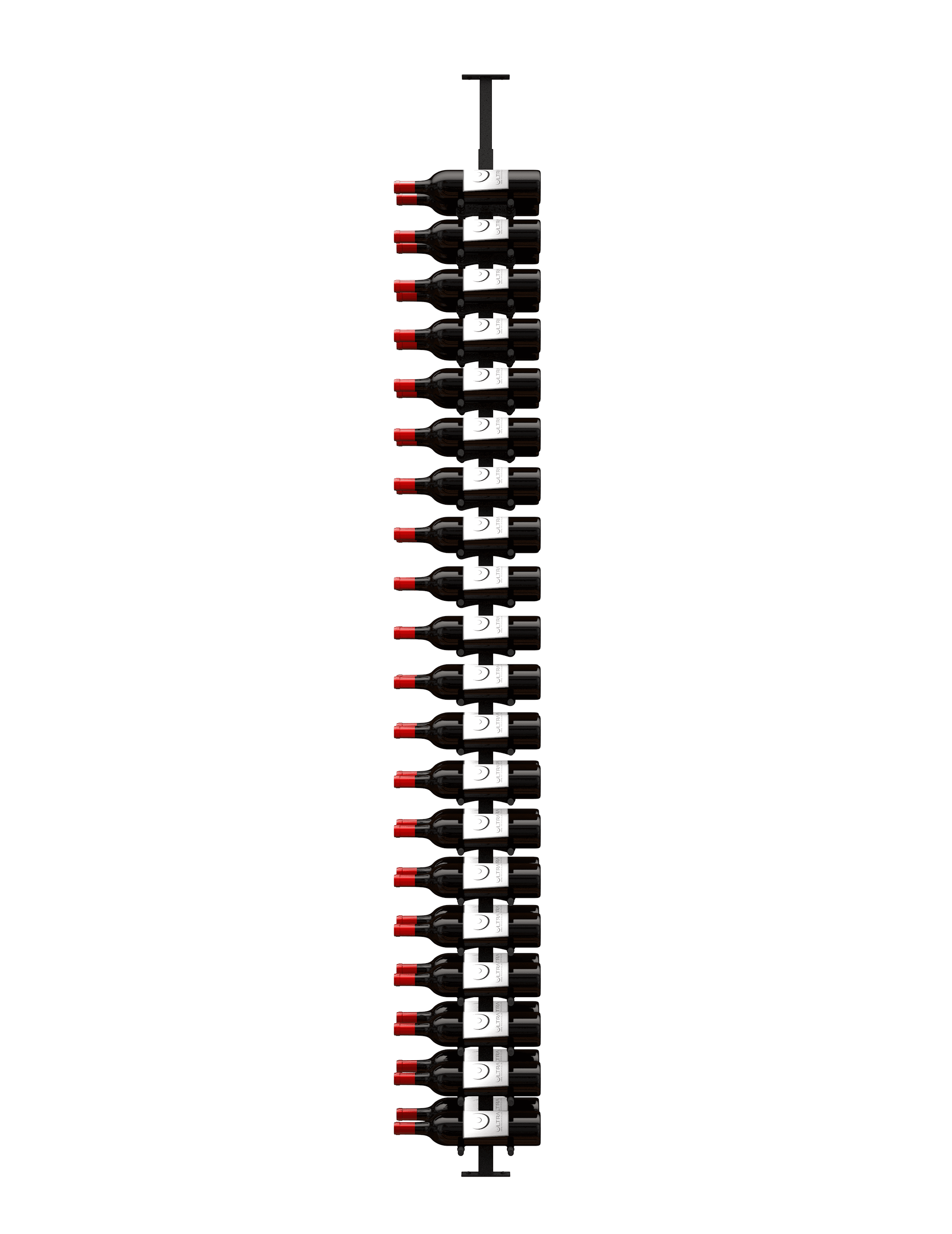 Ultra Wine Racks & Cellars HZ Minimalist Series 2-Sided Wine Rack Display (40 Bottles)