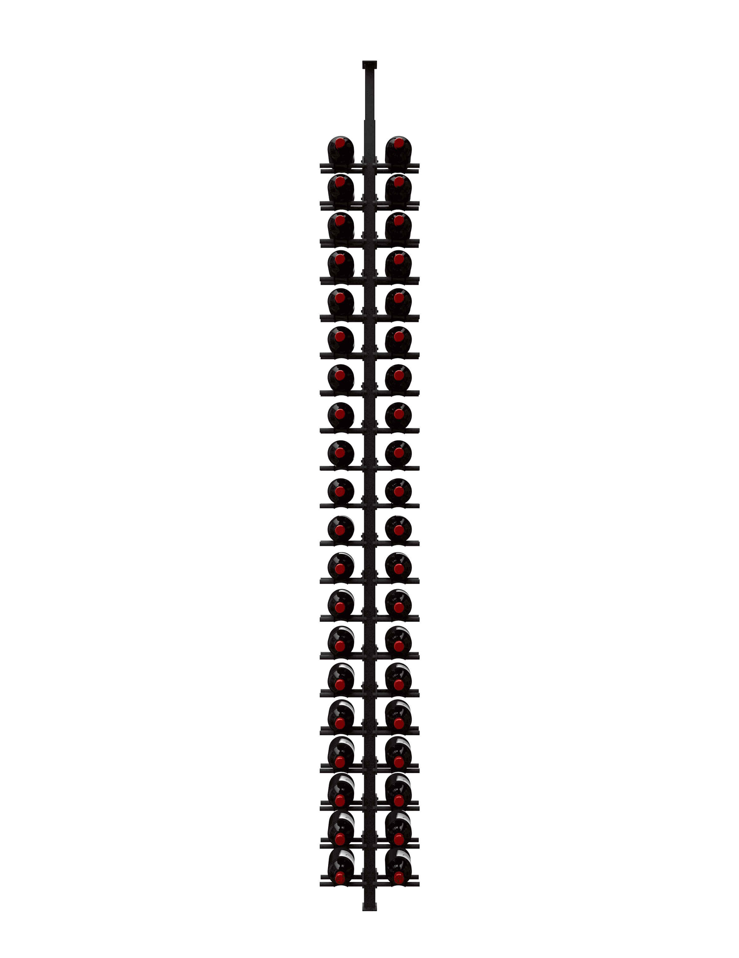 Ultra Wine Racks & Cellars HZ Minimalist Series 2-Sided Wine Rack Display (40 Bottles)