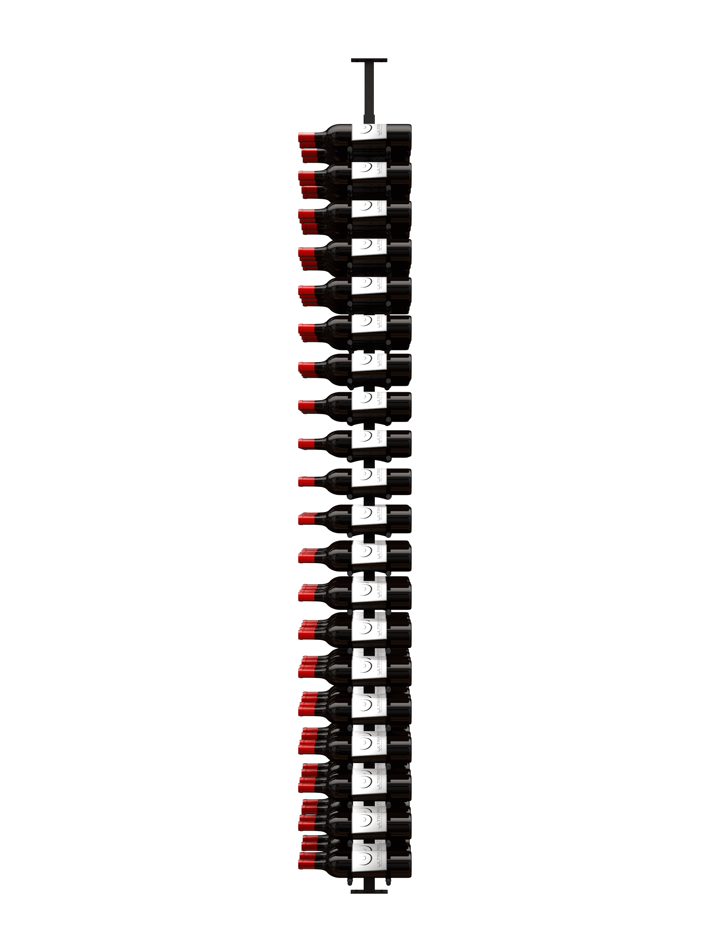 Ultra Wine Racks & Cellars HZ Minimalist Series 2-Sided Wine Rack Display (80 Bottles)