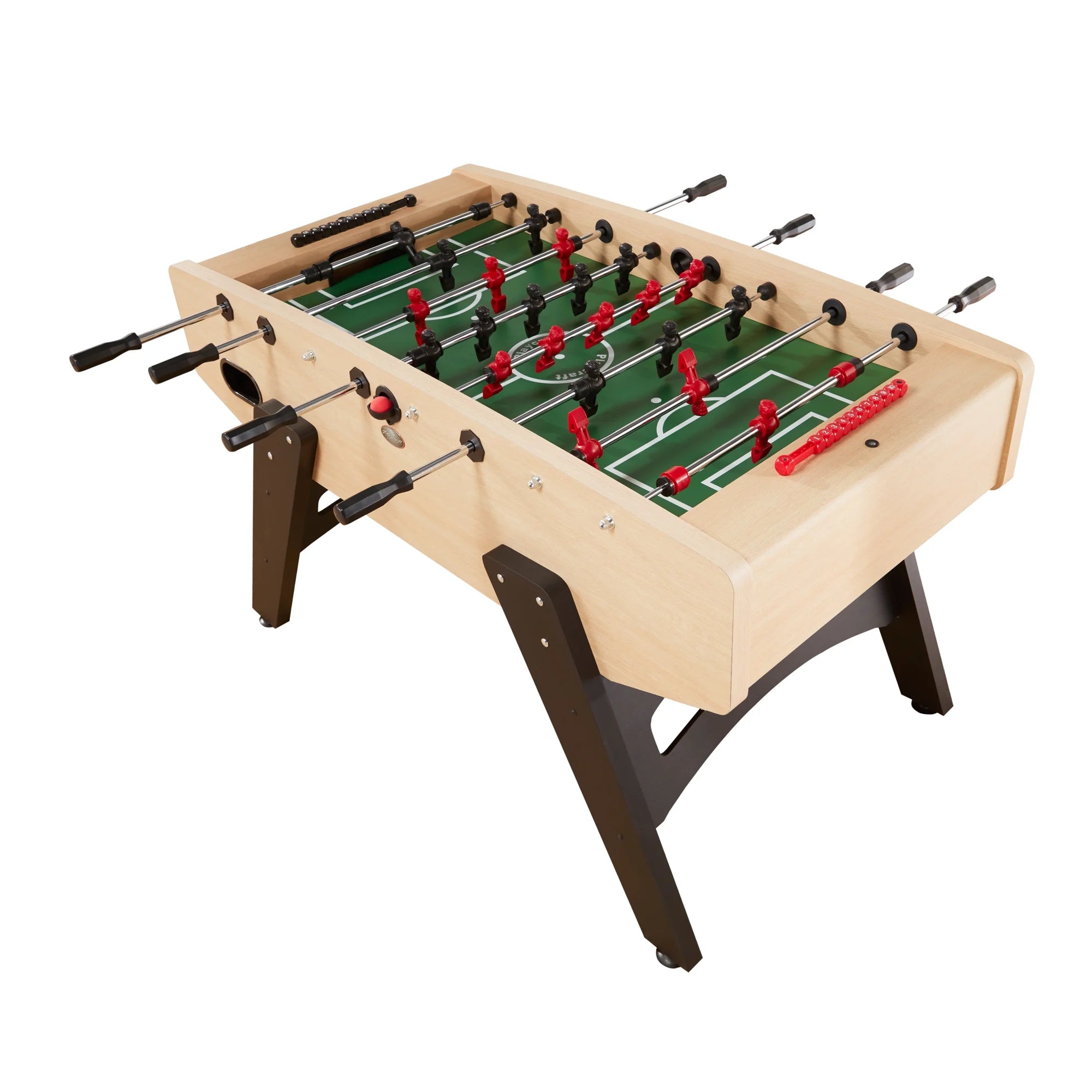 Milan European Foosball Table, Light Maple