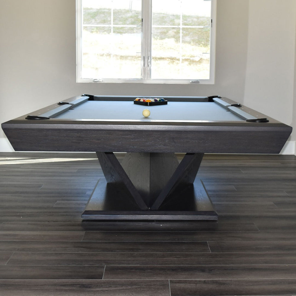 White Billiards Kyoto Modern Slate Pool Table - Black