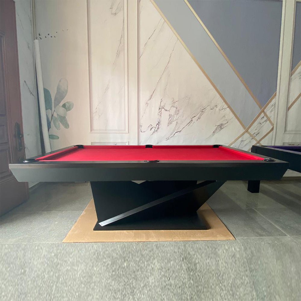 White Billiards Kyoto Modern Slate Pool Table - Black