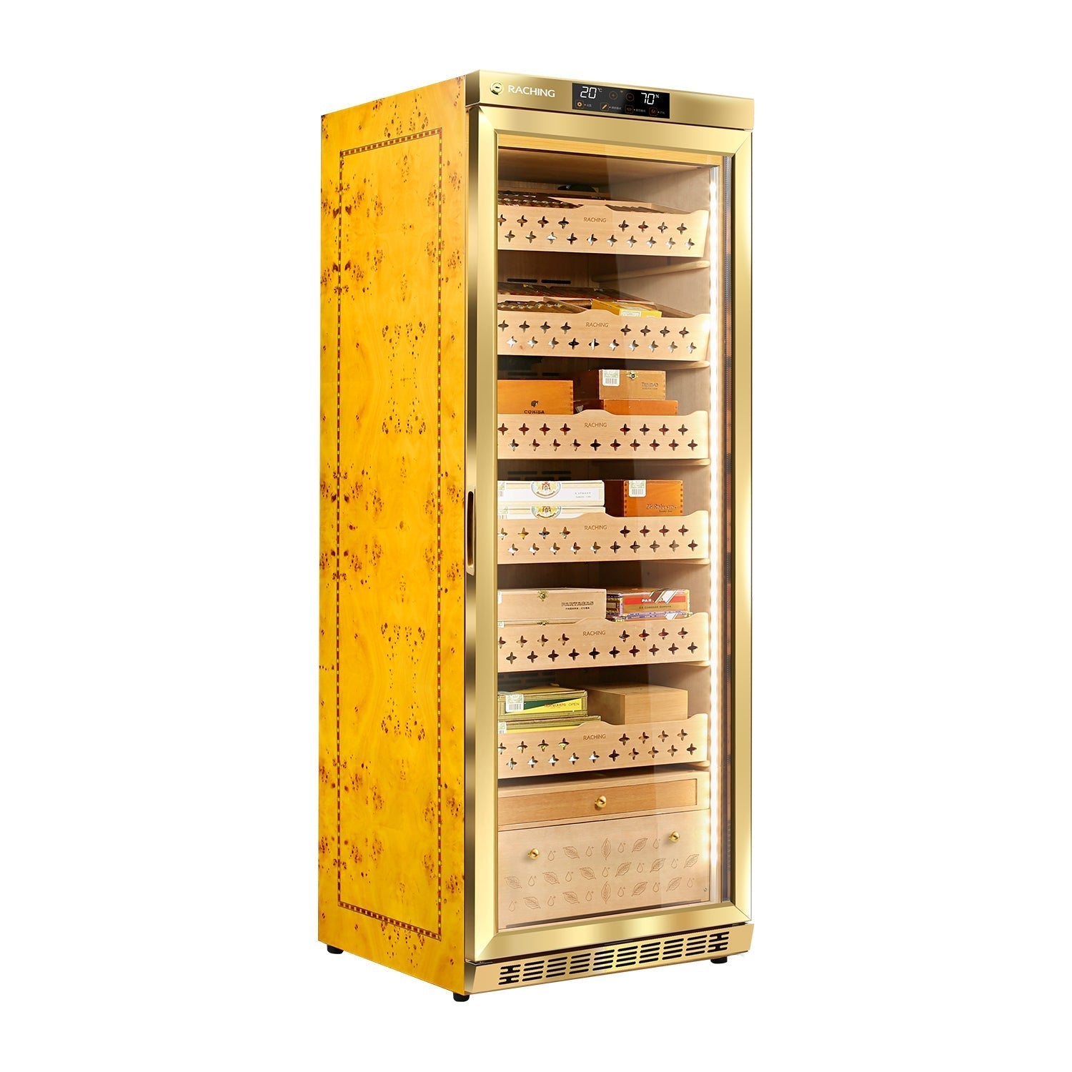 Raching MON2800A – Electric Climate Control Cabinet Humidor (1200–1500 Cigars)