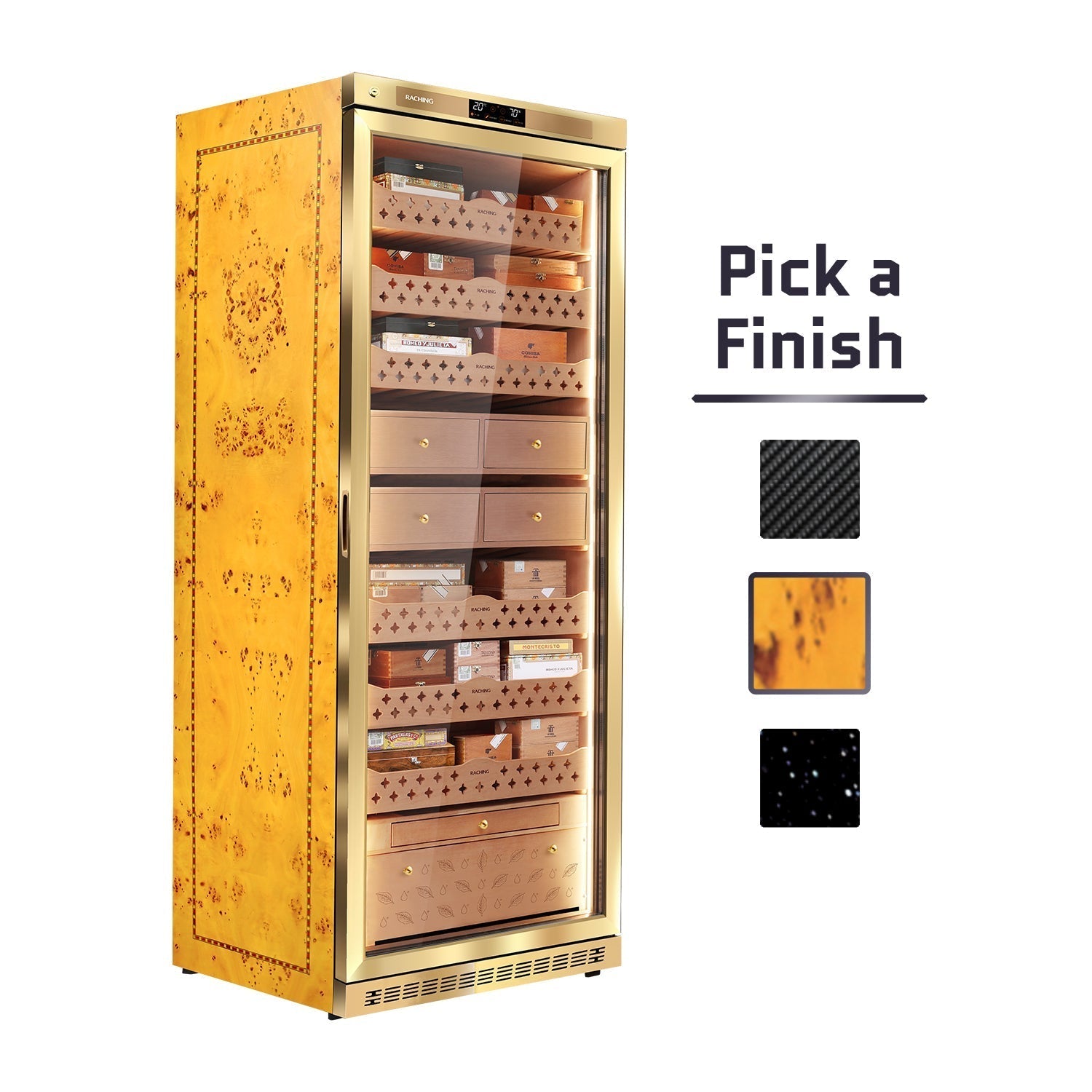 Raching MON5800A – Electric Climate Control Cabinet Humidor (3000–4000 Cigars)