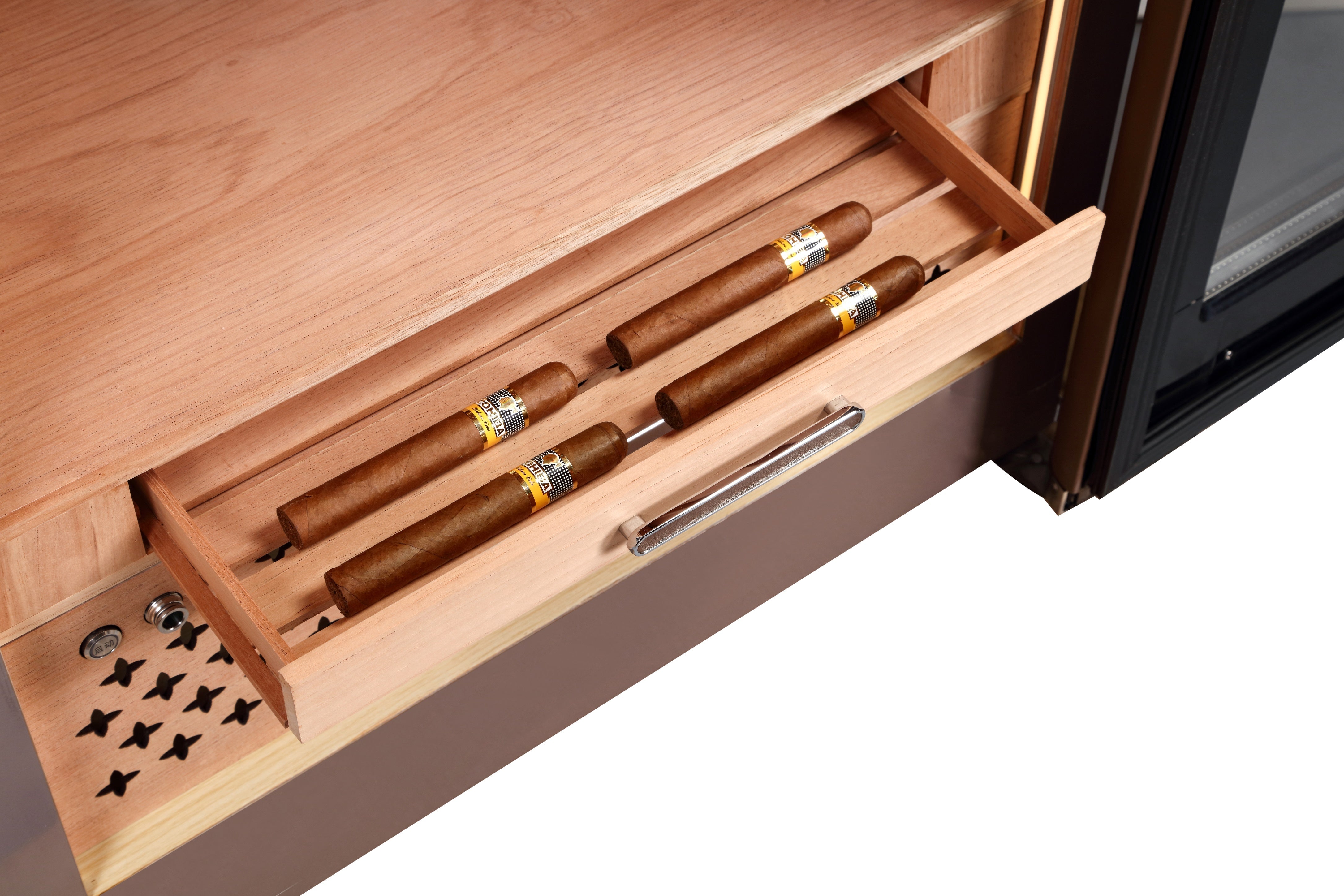 Raching Reserva RR980 – Electric Climate Control Cabinet Humidor (3000–4000 Cigars)