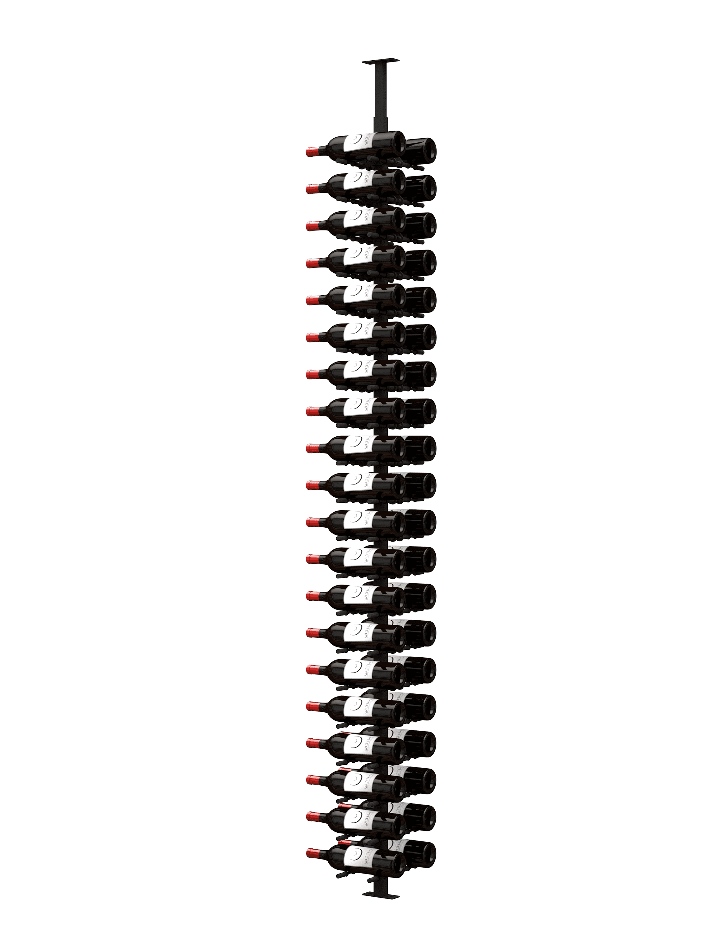 Ultra Wine Racks & Cellars HZ Minimalist Series 2-Sided Wine Rack Display (40 Bottles)