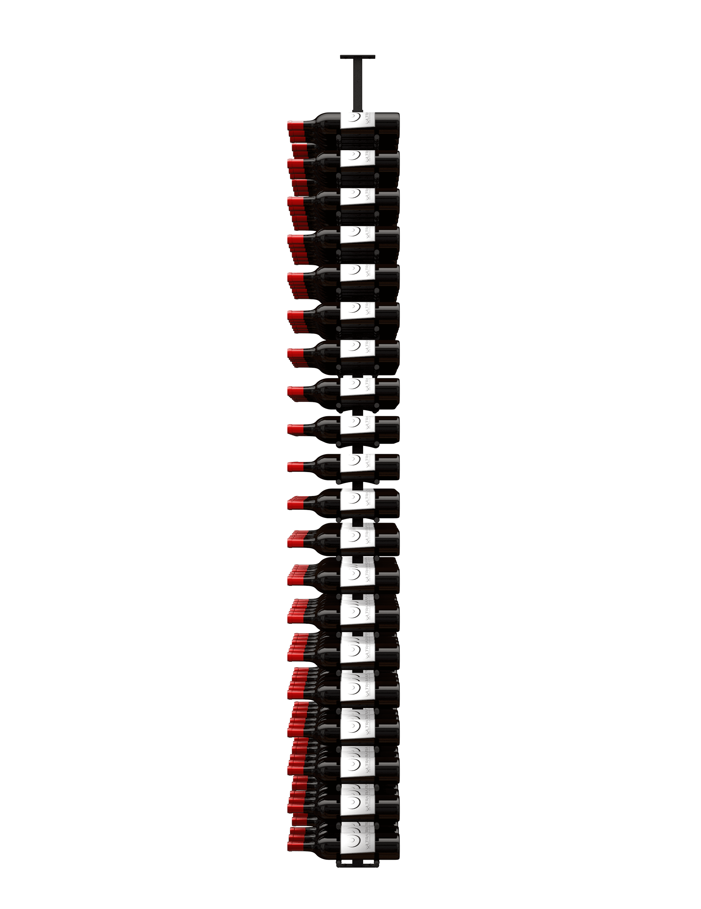 Ultra Wine Racks & Cellars HZ Minimalist Series 2-Sided Wine Rack Display (120 Bottles)