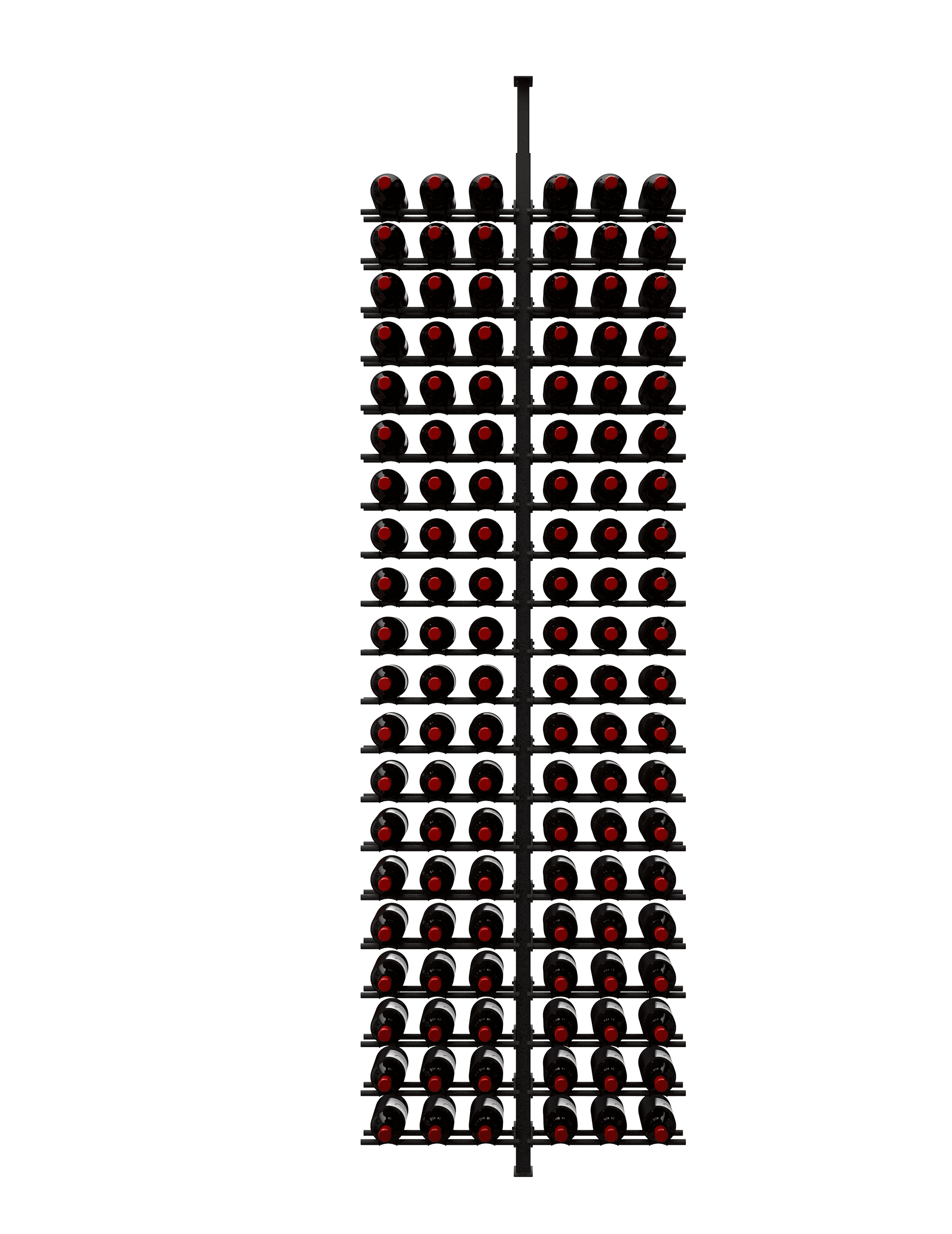 Ultra Wine Racks & Cellars HZ Minimalist Series 2-Sided Wine Rack Display (120 Bottles)