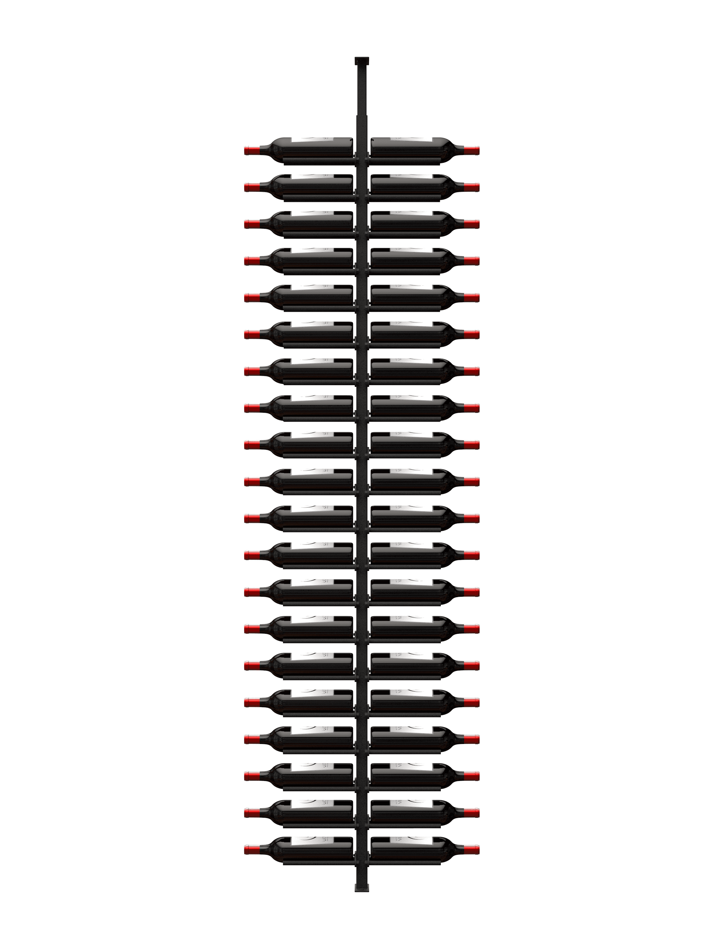 Ultra Wine Racks & Cellars ST Minimalist Series 2-Sided Wine Rack Display (40 Bottles)