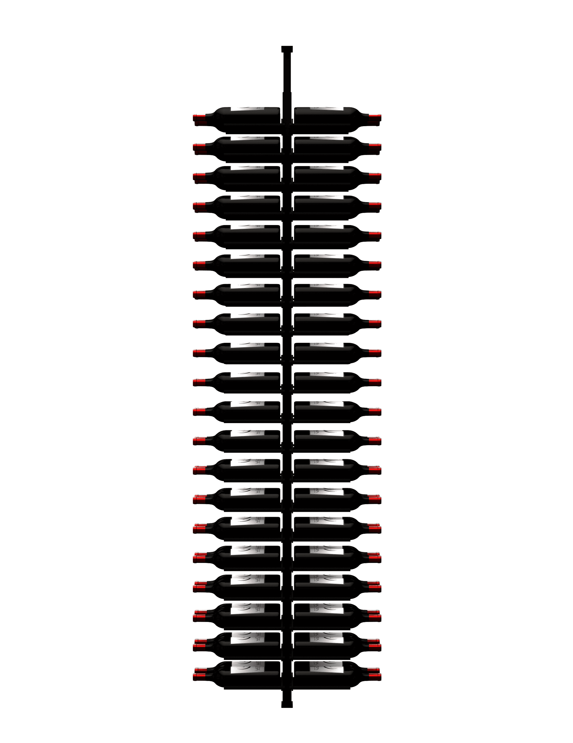 Ultra Wine Racks & Cellars ST Minimalist Series 2-Sided Wine Rack Display (80 Bottles)