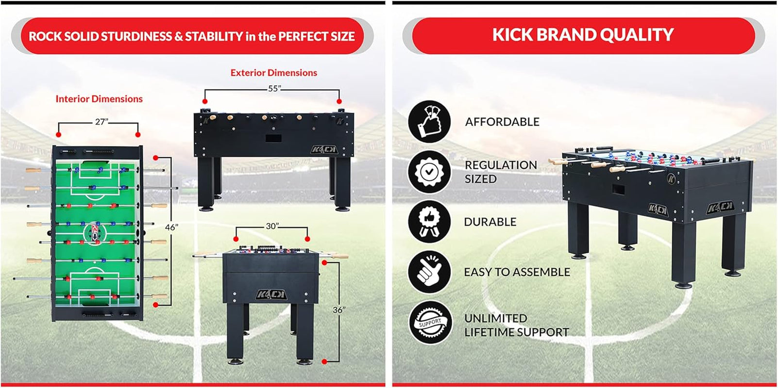 Titan 55" Tournament Foosball Table